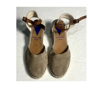 Verbenas Womens Suade Wedges Spain Size 40 /  9-9.5